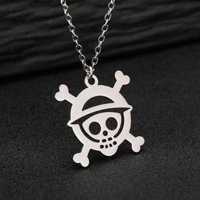 COLAR CAVEIRA SIMBOLO ONE PIECE