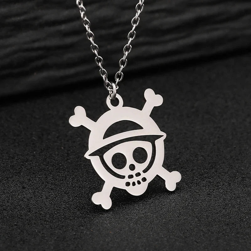 COLAR CAVEIRA SIMBOLO ONE PIECE