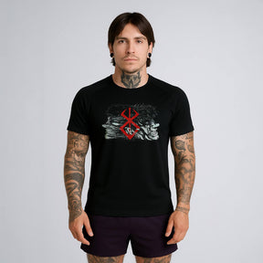 CAMISETA ANIME FIT™️ BERSERK GUTS CONFUSÃO