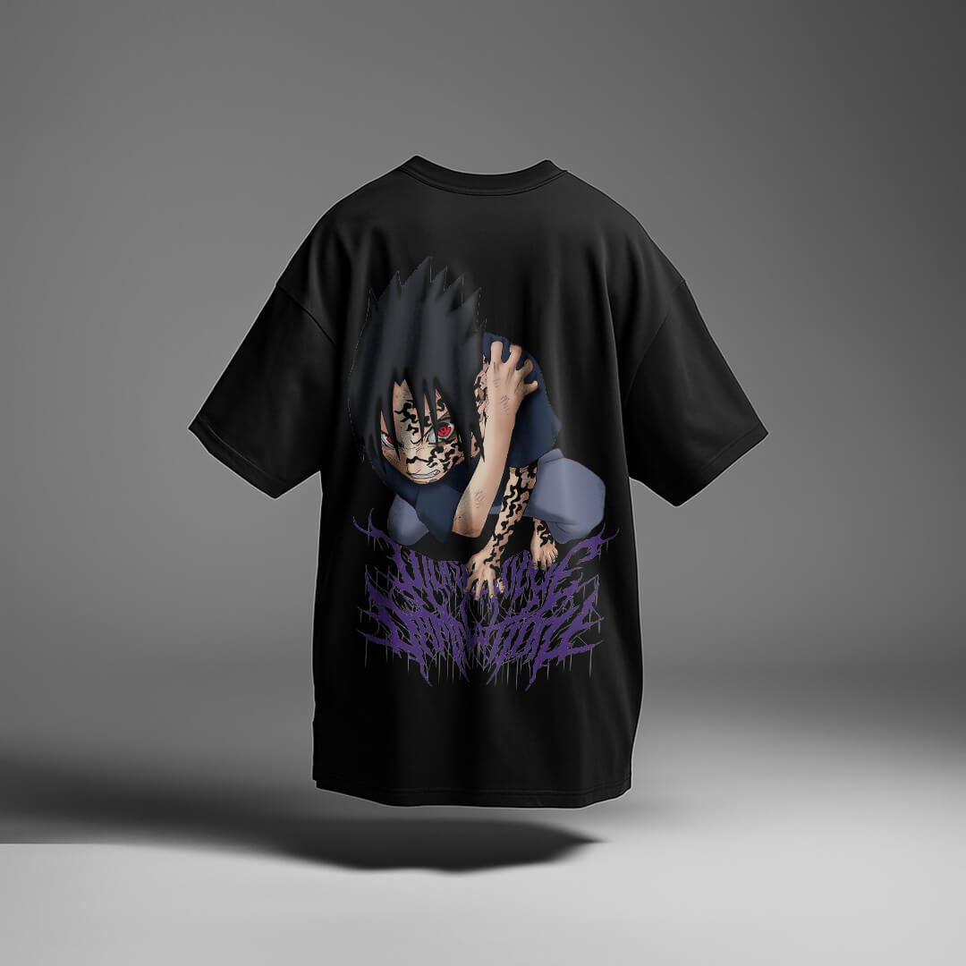 CAMISETA OVERSIZED PREMIUM NARUTO SASUKE