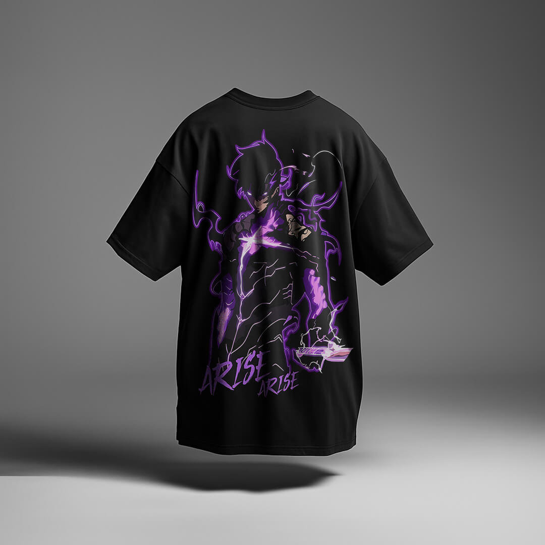 CAMISETA OVERSIZED PREMIUM SOLO LEVELING SUNG JIN-WOO