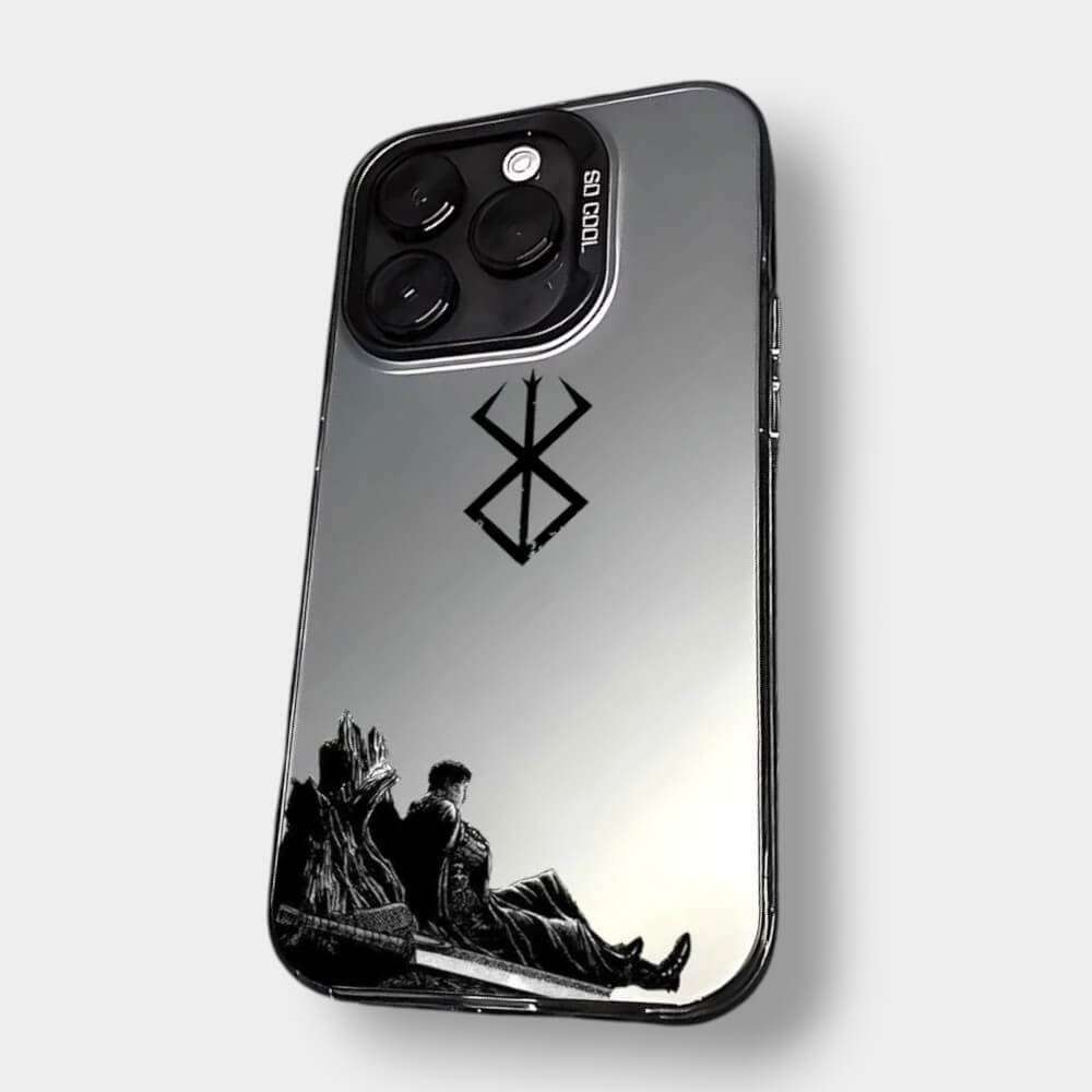 CAPINHA DE IPHONE SIMBOLO BERSERK  METALIZADO