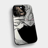 CAPINHA DE IPHONE GOKU OLHOS ROSA  DRAGON BALL METALIZADO