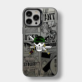 CAPINHA DE IPHONE SIMBOLO ZORO ONE PIECE METALIZADO
